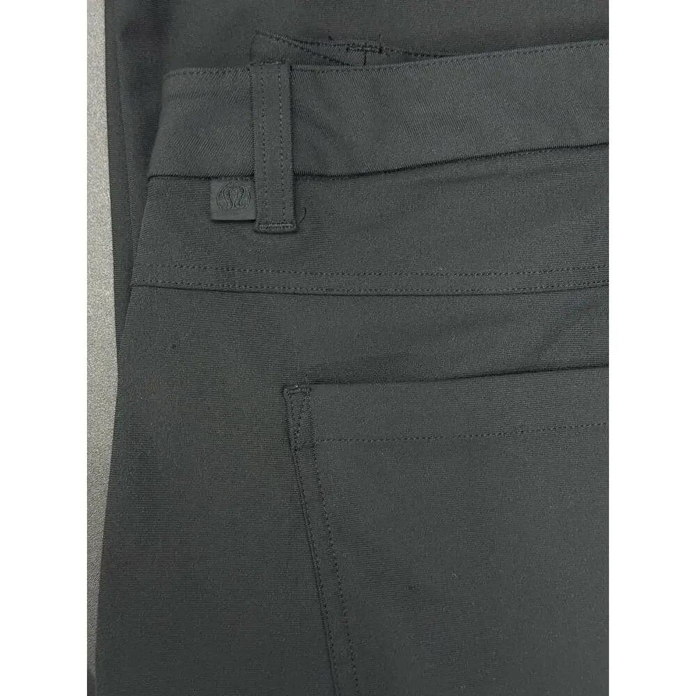 Lululemon ABC Slim Fit 5 Pocket Pant Mens 36x29 Black Warpstreme Stretch Casual